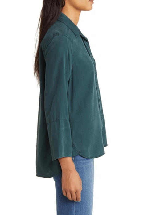 SHIRT TAIL BUTTON DOWN JADE NIGHT 2
