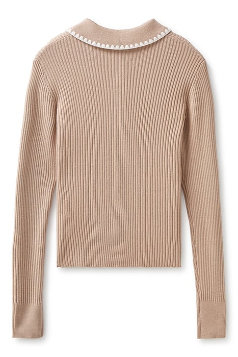 SWEATER CARDIGAN OATMEAL HEATHER 4