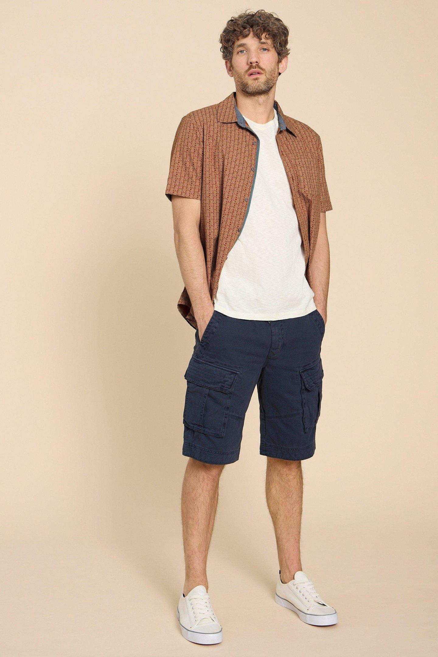 GEO PINEAPPLE PRINTED SS SHIRT ORANGE PRINT 3