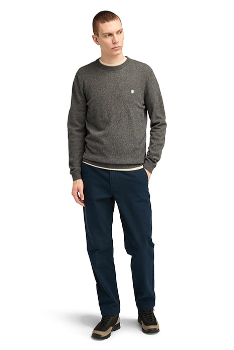 COHAS BROOK MERINO CREW SWEATER DARK GREY HEATHER 3