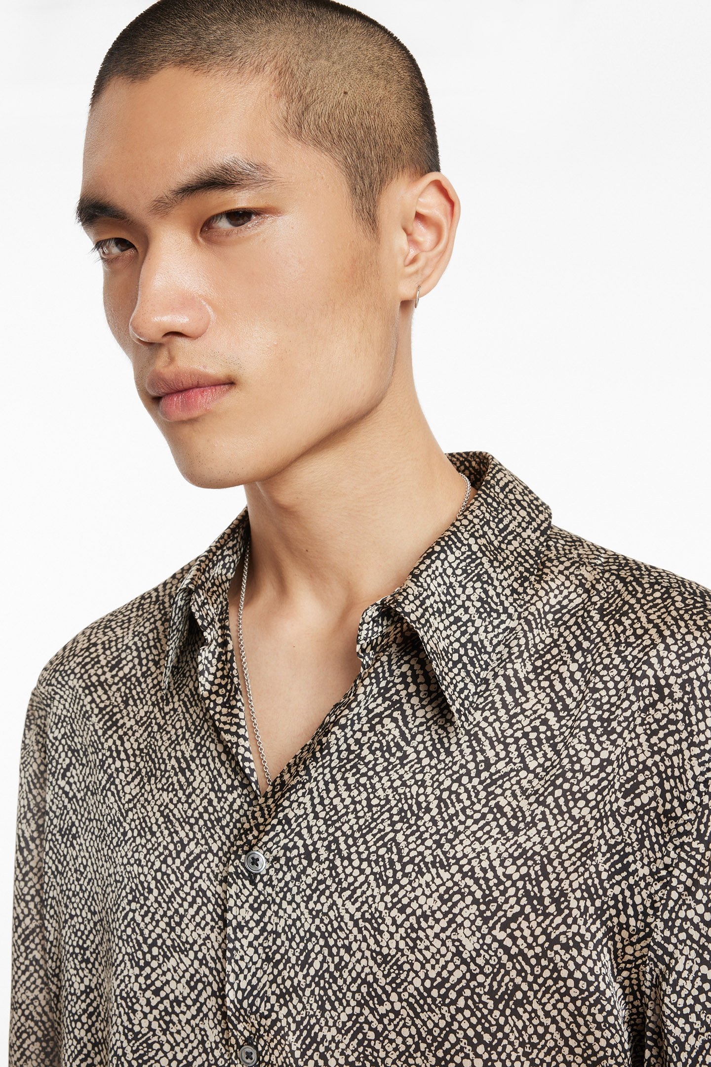 POINTED COLLAR SHIRTS CAMEL 3