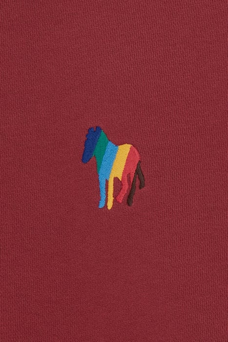 MENS POPOVER SWEAT ZEB EMB BURGUNDY/ BORDE 2