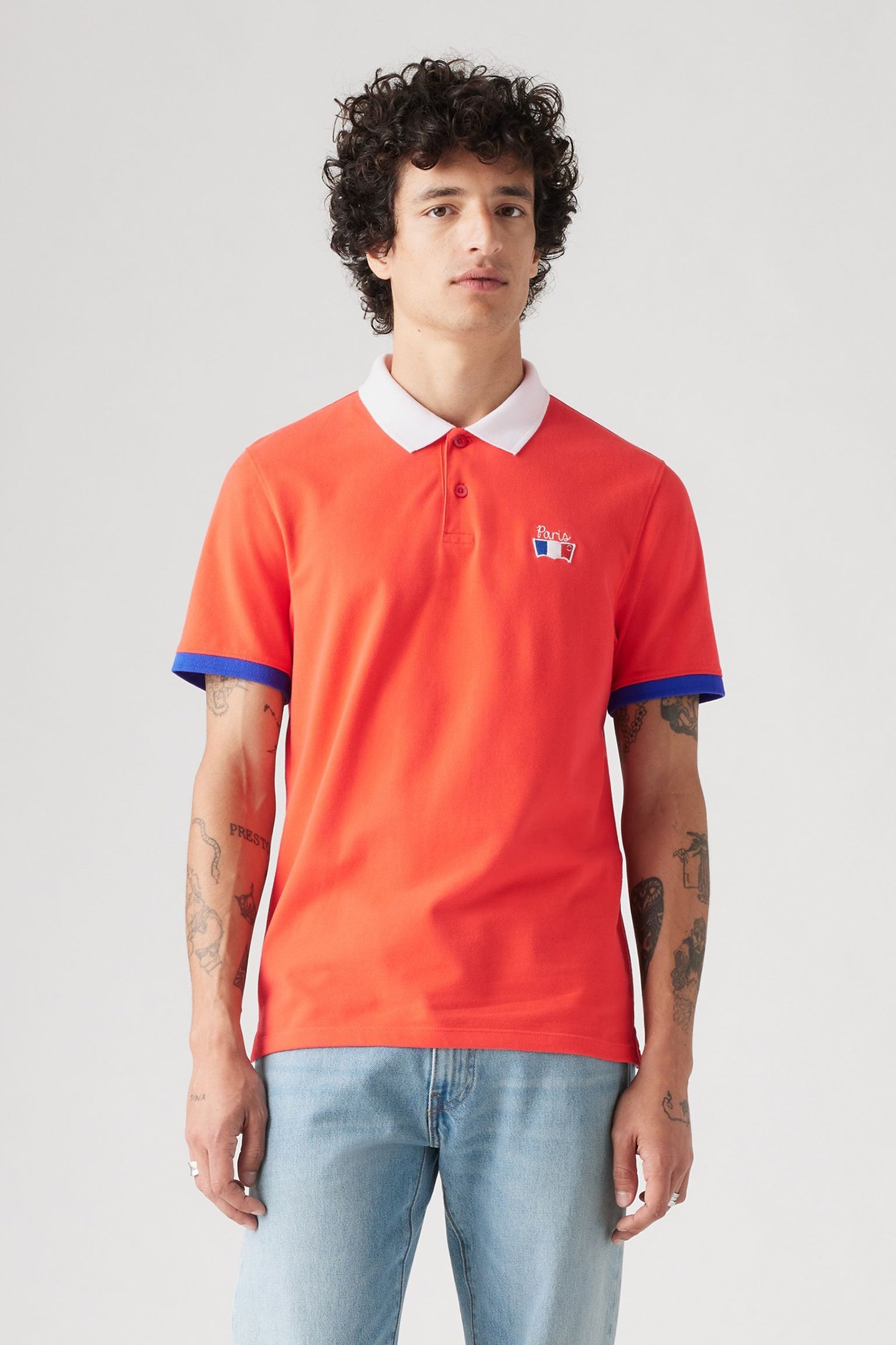 SLIM HOUSEMARK POLO RACING RED PIQUE 1