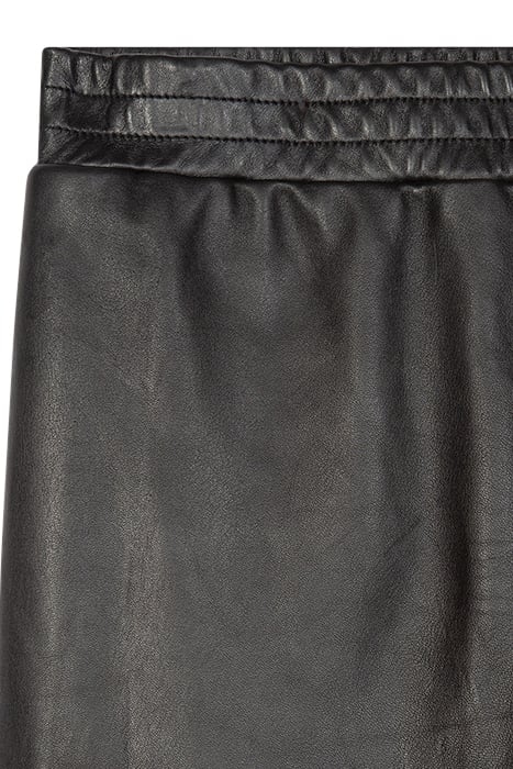 WOMENS TROUSERS LEATHER BLACK 5