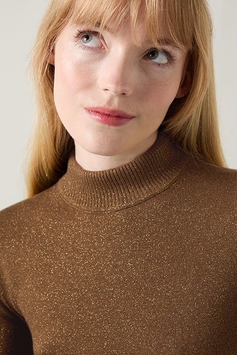 SADIE METALLIC KNITTED SWEATER OLIVE 4