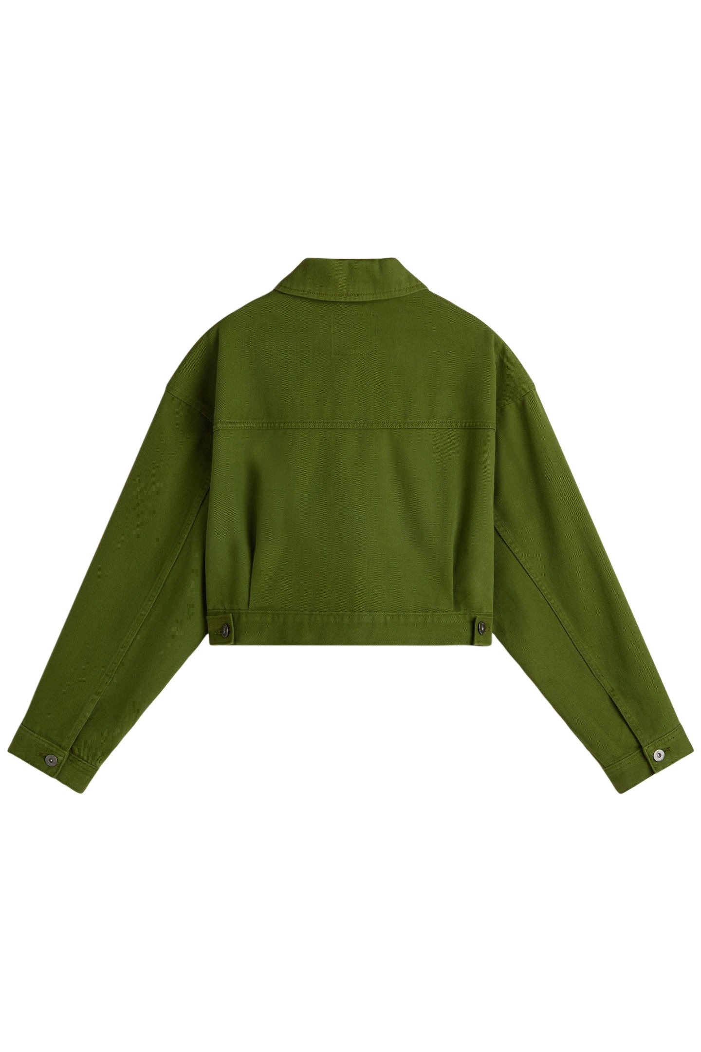 RAYNES CROP TRUCKER JACKET PESTO 5