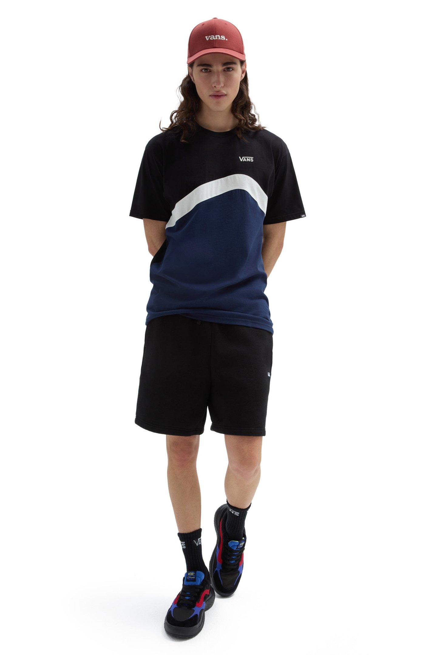 SIDESTRIPE BLOCK SS DRESS BLUES/BLACK 3