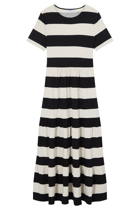 LEIGH STRIPE MAXI DRESS BLACK/CREAM 3