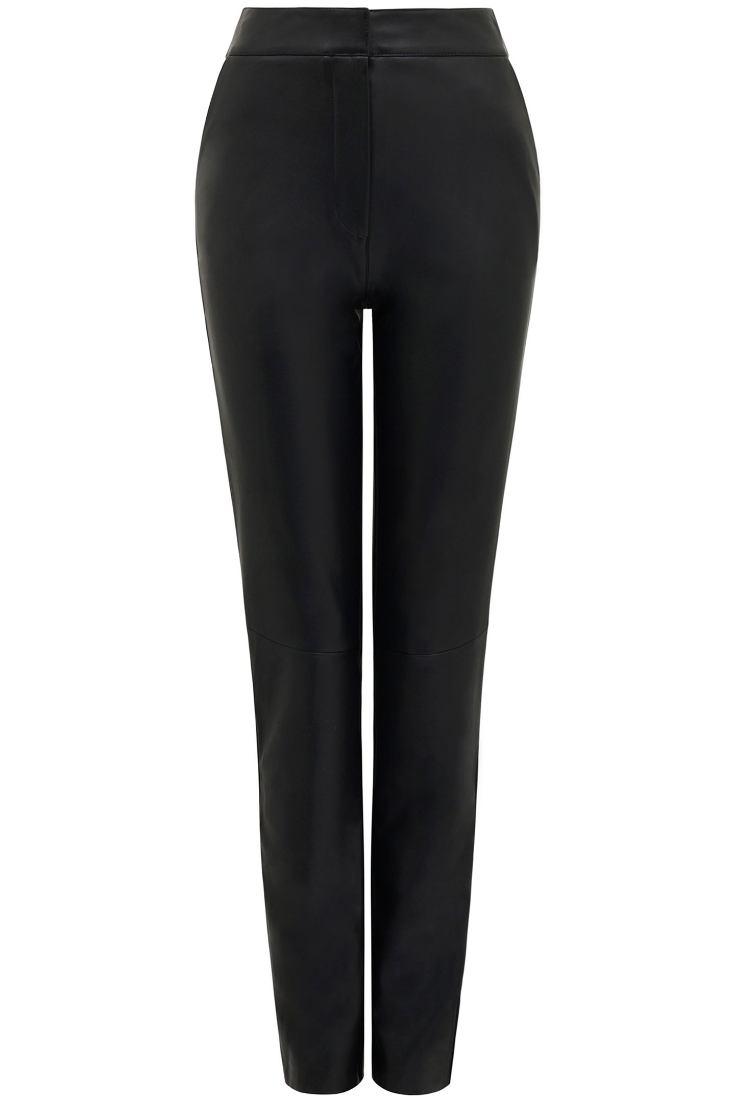 ALEXIS VEGAN LEATHER SLIM LEG PANTS BLACK 4