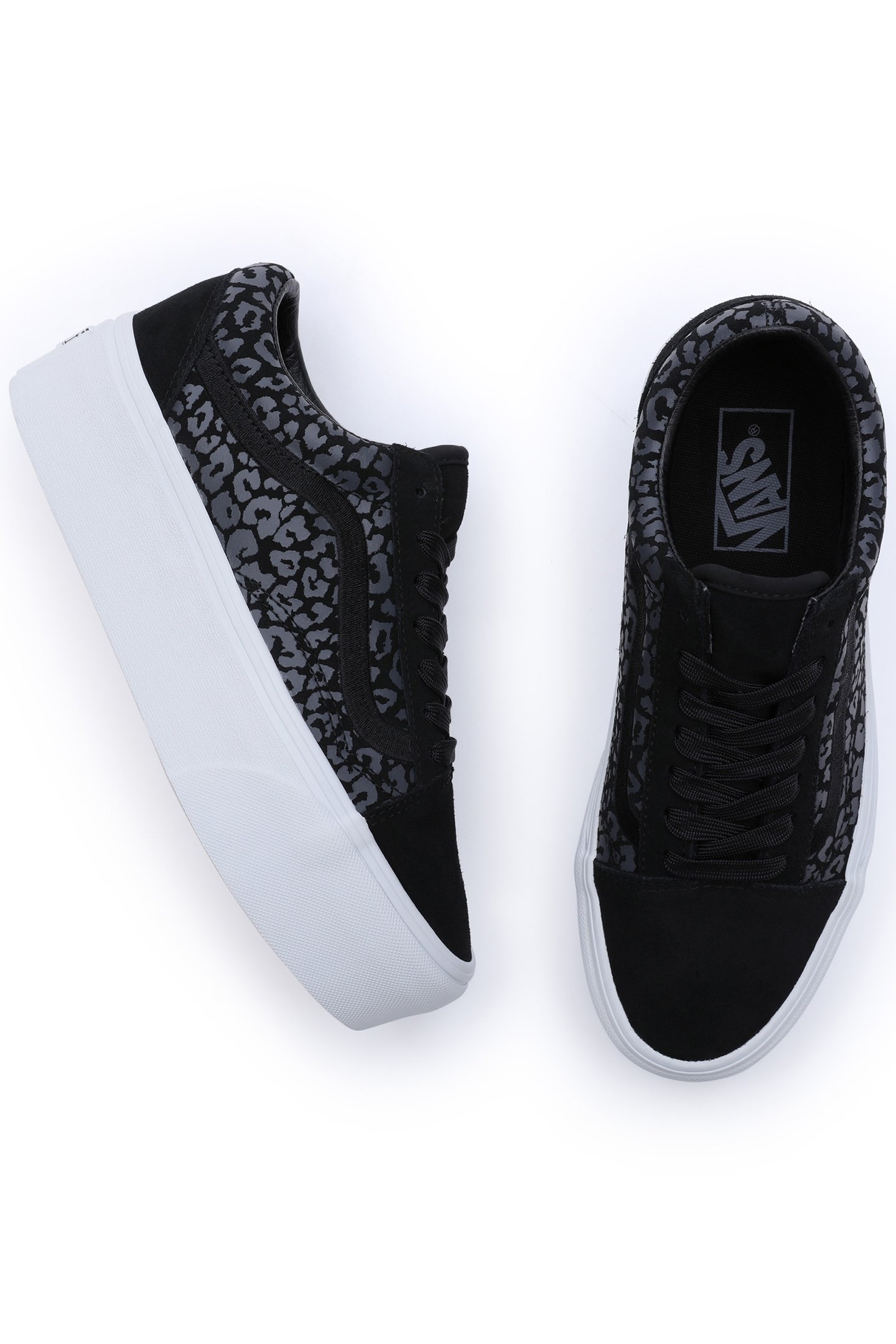 OLD SKOOL STACKFORM MONO EMBROIDERY BLACK/LEOPARD 4