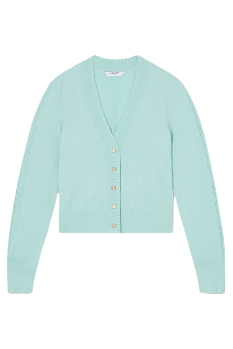 COCO METALLIC CARDIGAN PALE MINT 4