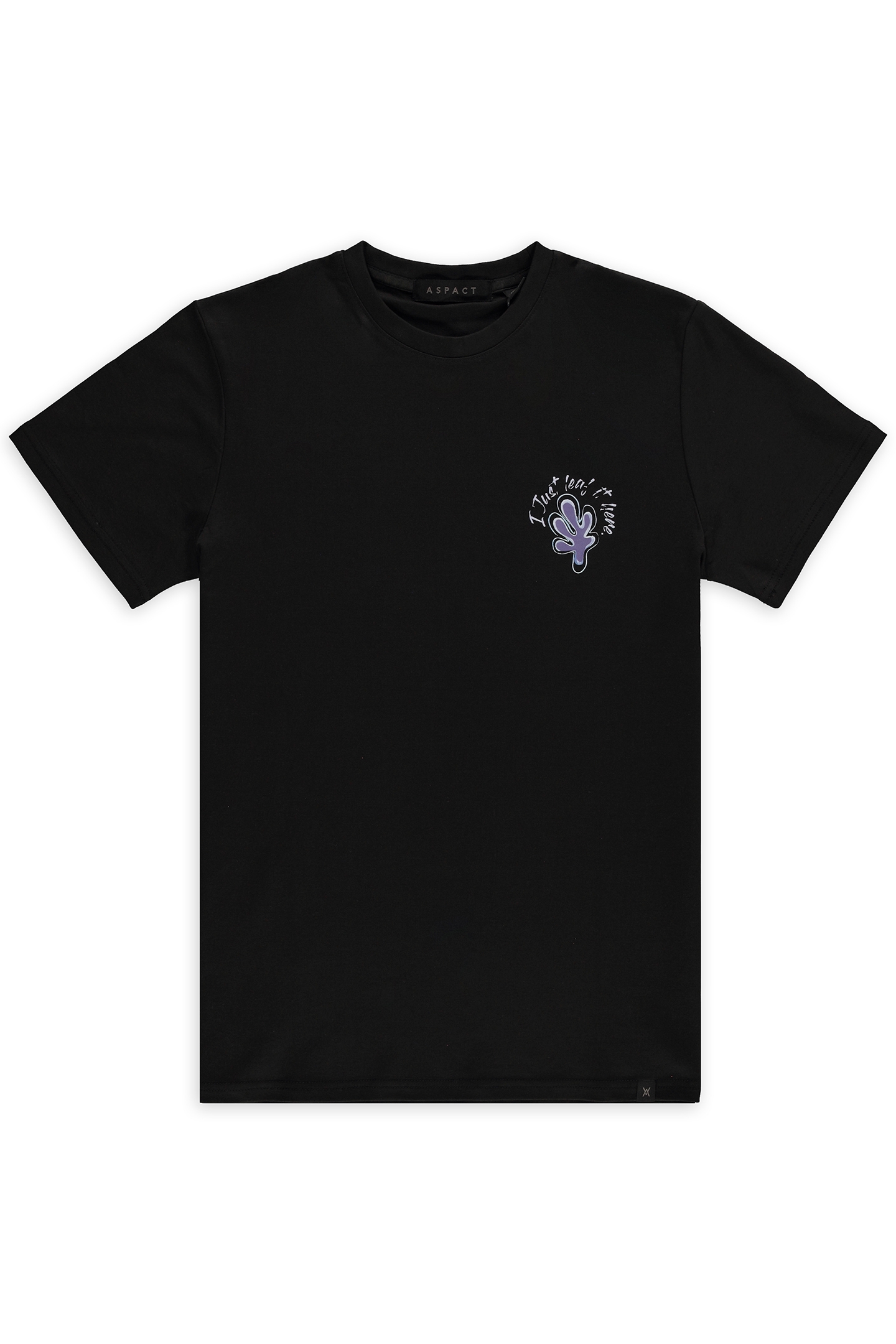 LEAF TEE BLACK 1