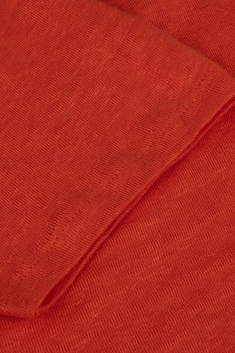 SANDRA T-SHIRT V-NECK DARK RED 4