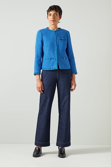 LARA TWEED JACKET NAVY ULTRABLUE 1