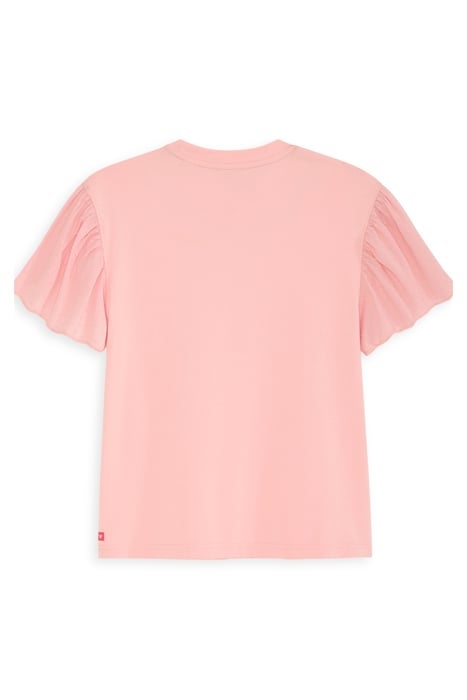 GIRL S&S DENIM GROUP STRETCH JERSEY/ SWISS DOT FASHION TOP L 2