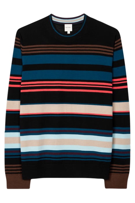 MENS SWEATER CREW NECK BLACK 1