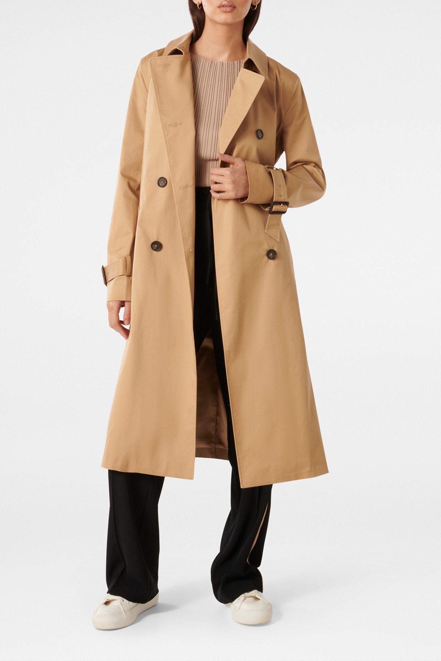 JACINTA CLASSIC TRENCH COAT CAMEL 4