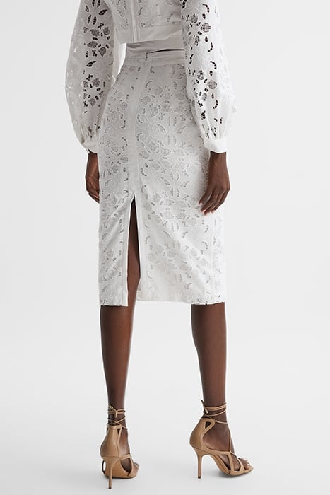 IMMI-LACE PENCIL CO ORD WHITE 3