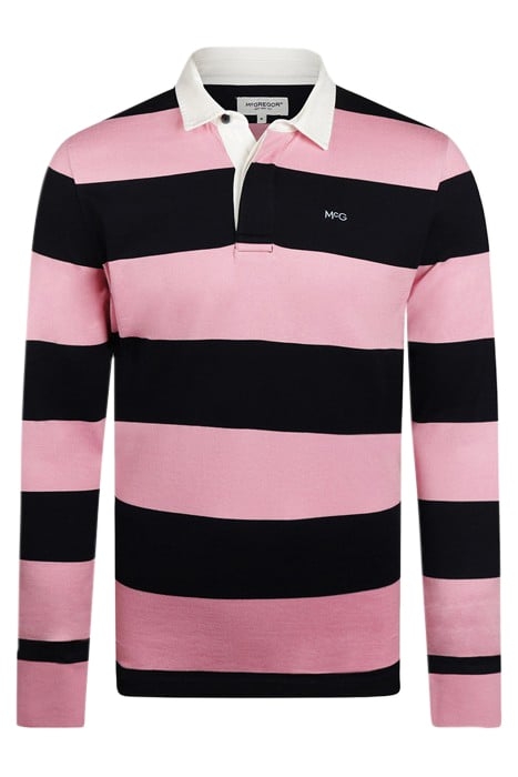 RUGBY 2 STRIPE LIGHT PINK 1
