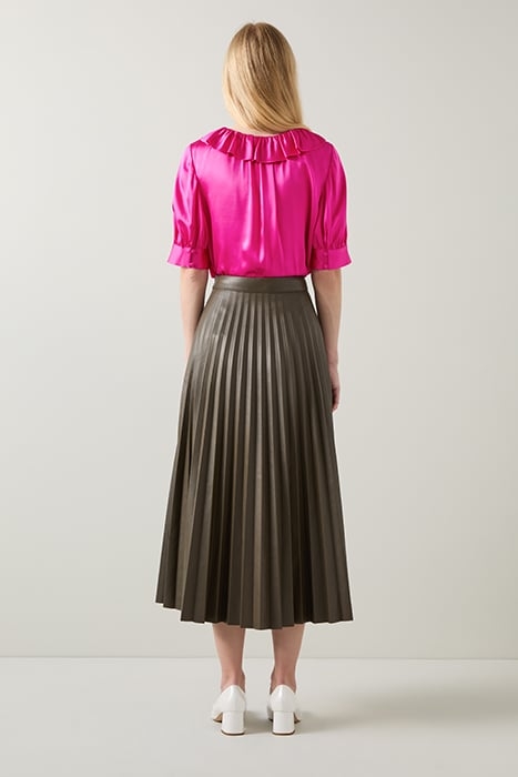 COCO FRILL BLOUS BRIGHT PINK 3