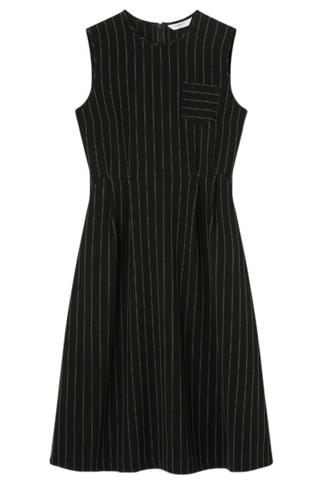 ELLIS STRIPE MIDI DRESS CREAM 3