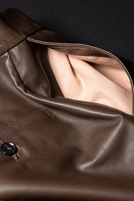 WOMENS TROUSER LEATHER MUD 7