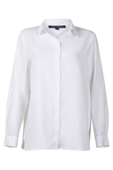 CREPE LIGHT PLAINS CLASSC SHRT WHITE 1