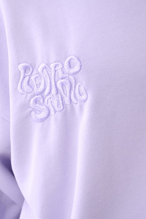 LA-SBWASHED RETRO STUDIO SWEAT LIGHTPURPLE 7
