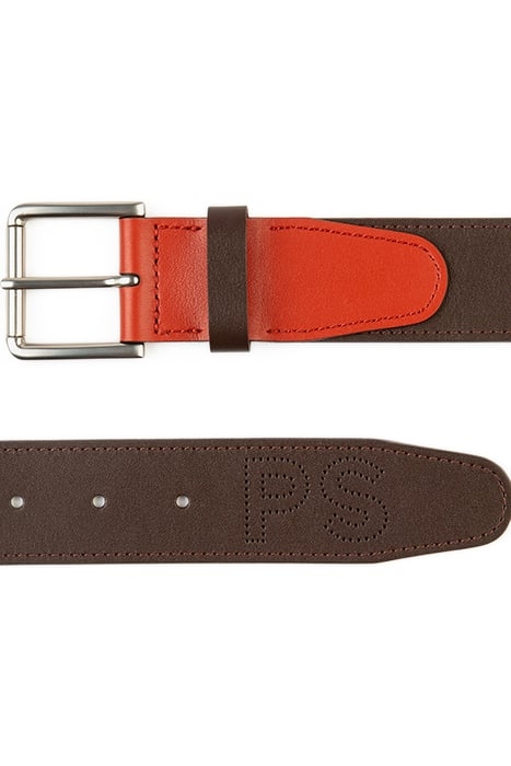 MEN BELT PERFORATED CHOCOLATE 1