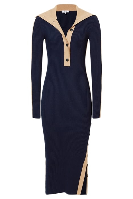 NIKOLA-KNITTED STRIPE BOD NAVY/CAMEL 4