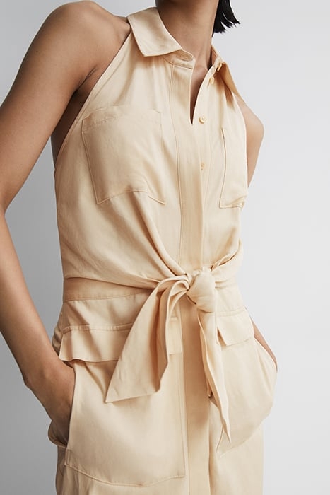 CAMILLA-LINEN HALTER MIDI NEUTRAL 7