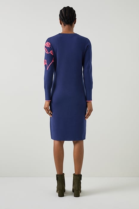 HENRY KNIT MIDI DRESS NAVY 2