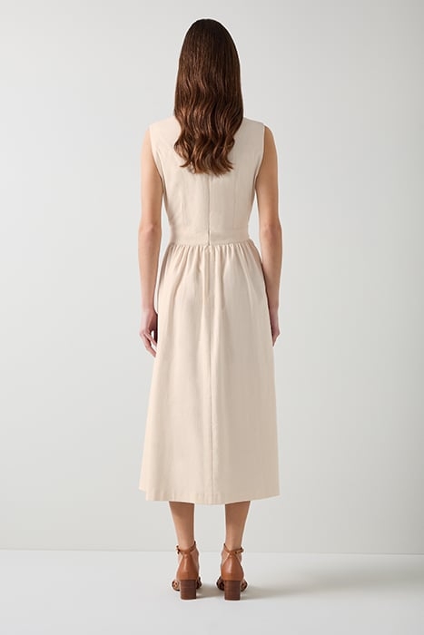 PERNILLE MIDI MIDI DRESS ECRU 2