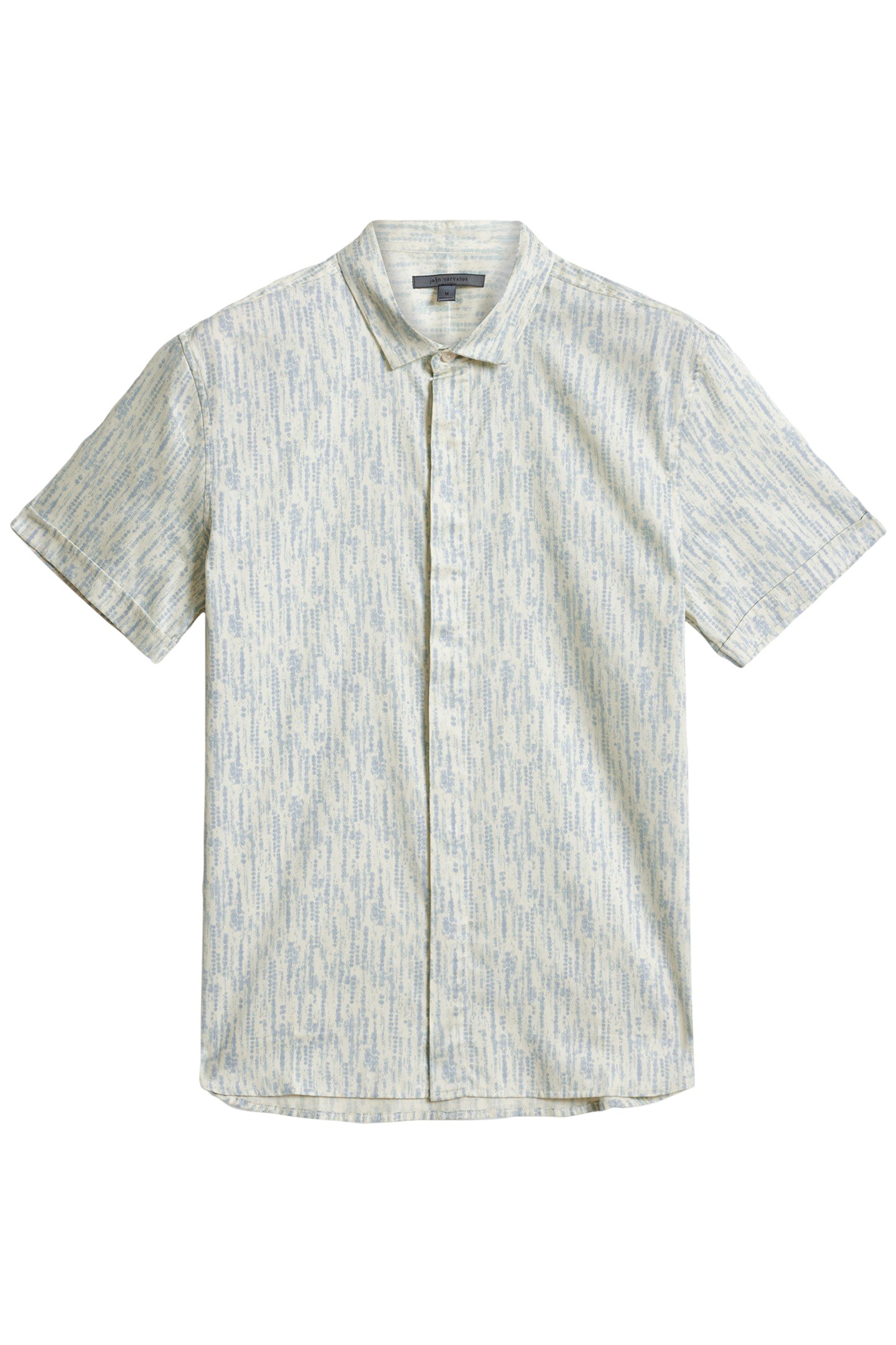 LOREN SLIM FIT SS SPORT SHIRT STEEL BLUE 2