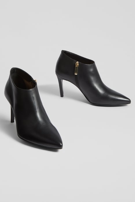 ELLE - POINTED SHOE LEATH BLACK 2