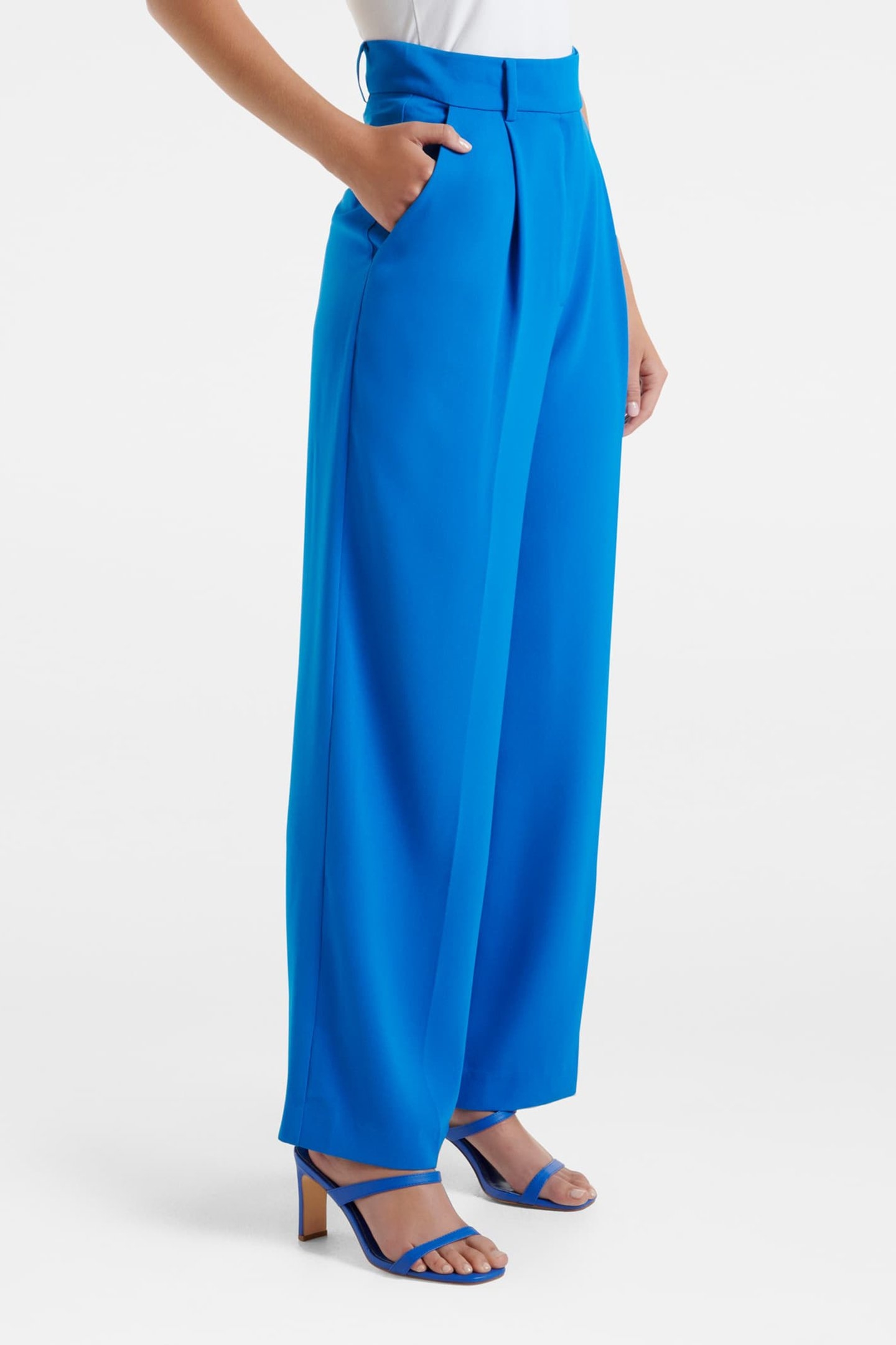 ISLA WIDE LEG PANTS BLUE PIGMENT SUIT 5