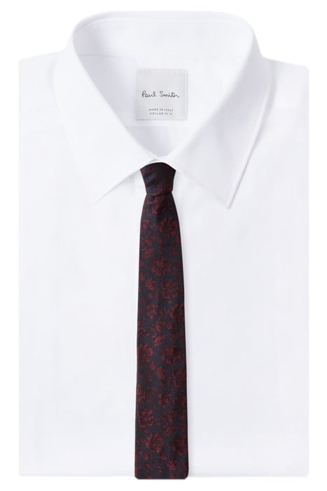 TIE 6CM NARROW BURGUNDY/ BORDE 4