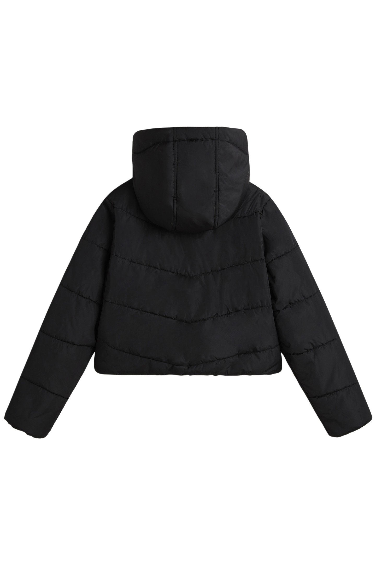 MTE FOUNDRY CROP PUFF HOOD BLACK 5