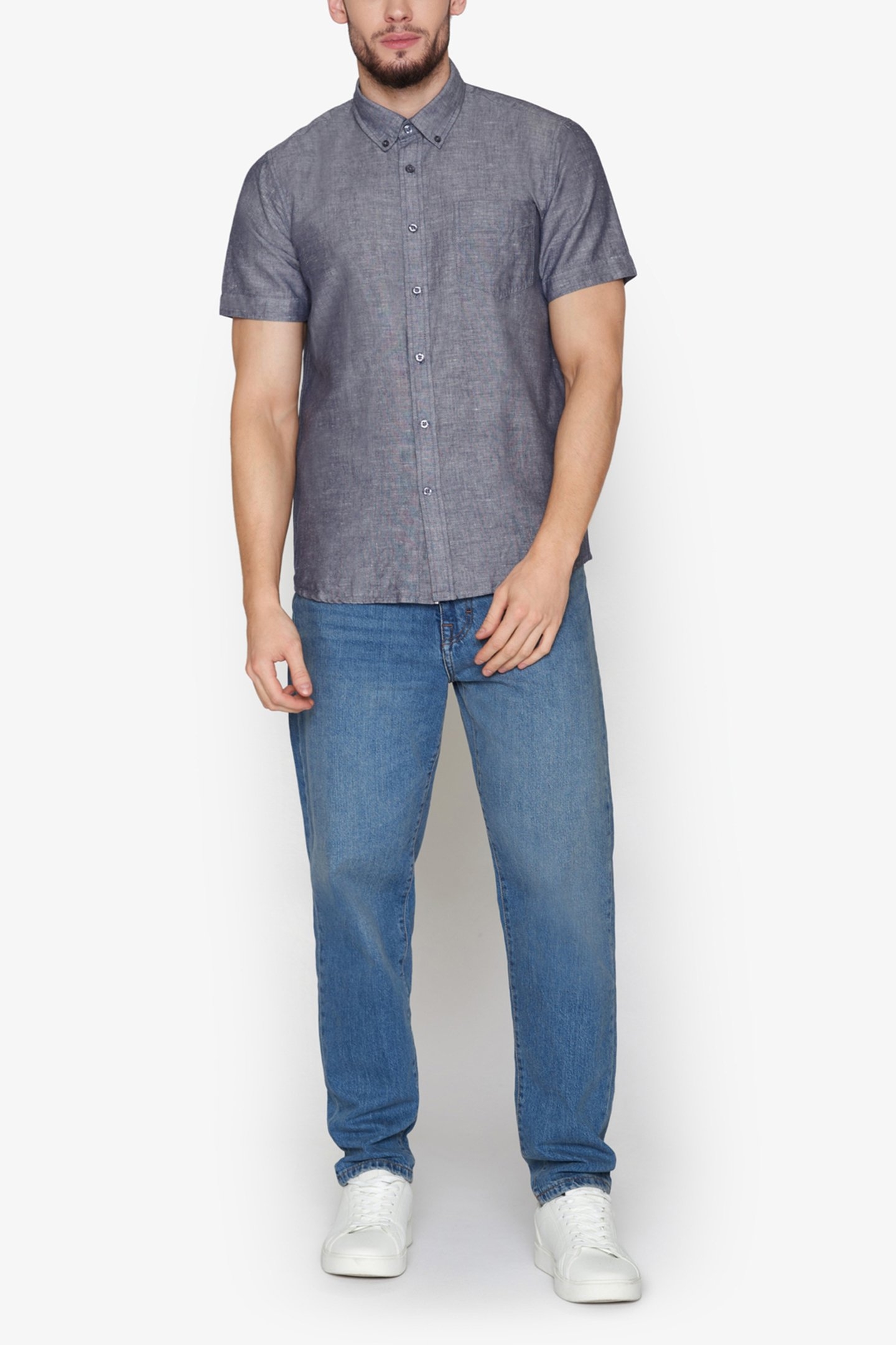 THERKELSI LINEN/COTTON BLUE CAPTAIN 3