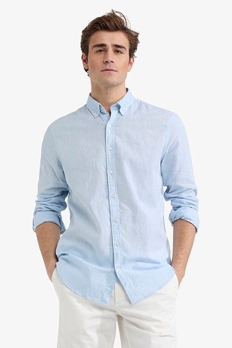 COTTON LINEN SHIRT LIGHT BLUE 1