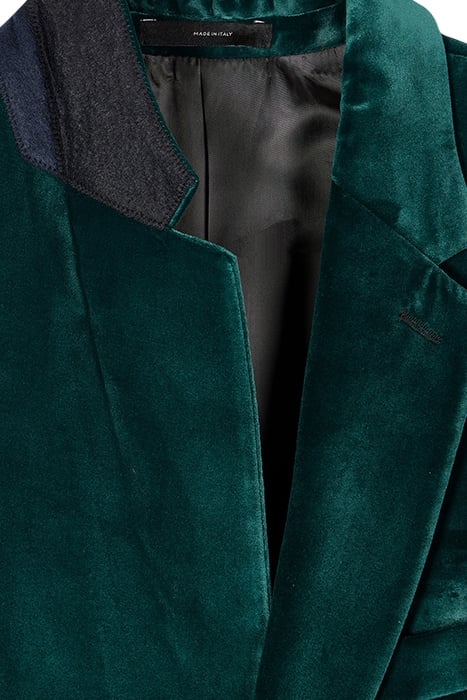 GENTS TAILORED FIT 2 BTN JACKET PETROL GREEN 3