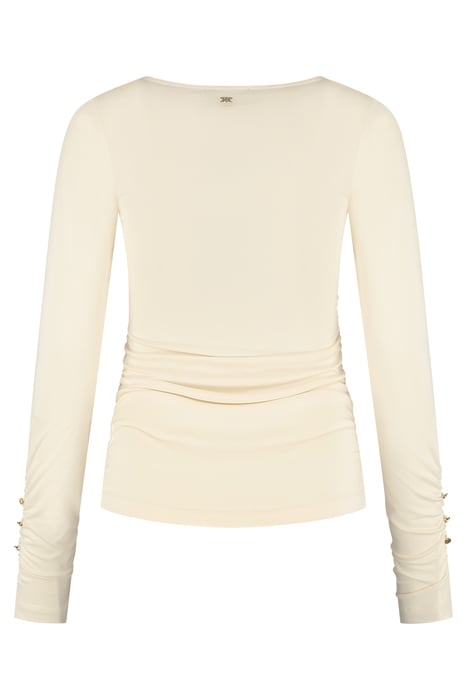 TWIST SHOULDER TOP VANILA 2