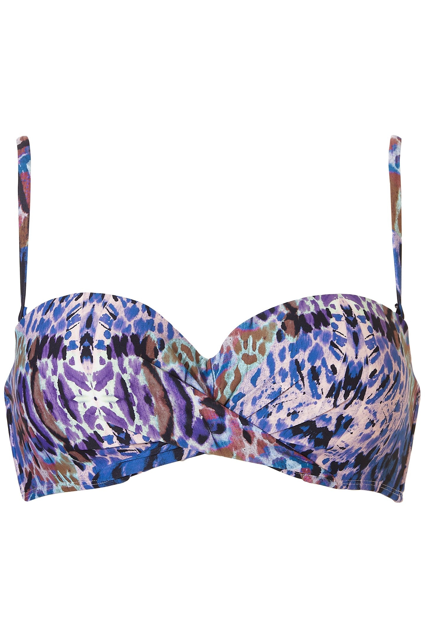 SW BRA TSHIRT BANDEAU BRITT ZANZIBAR BLUE/PINK 1