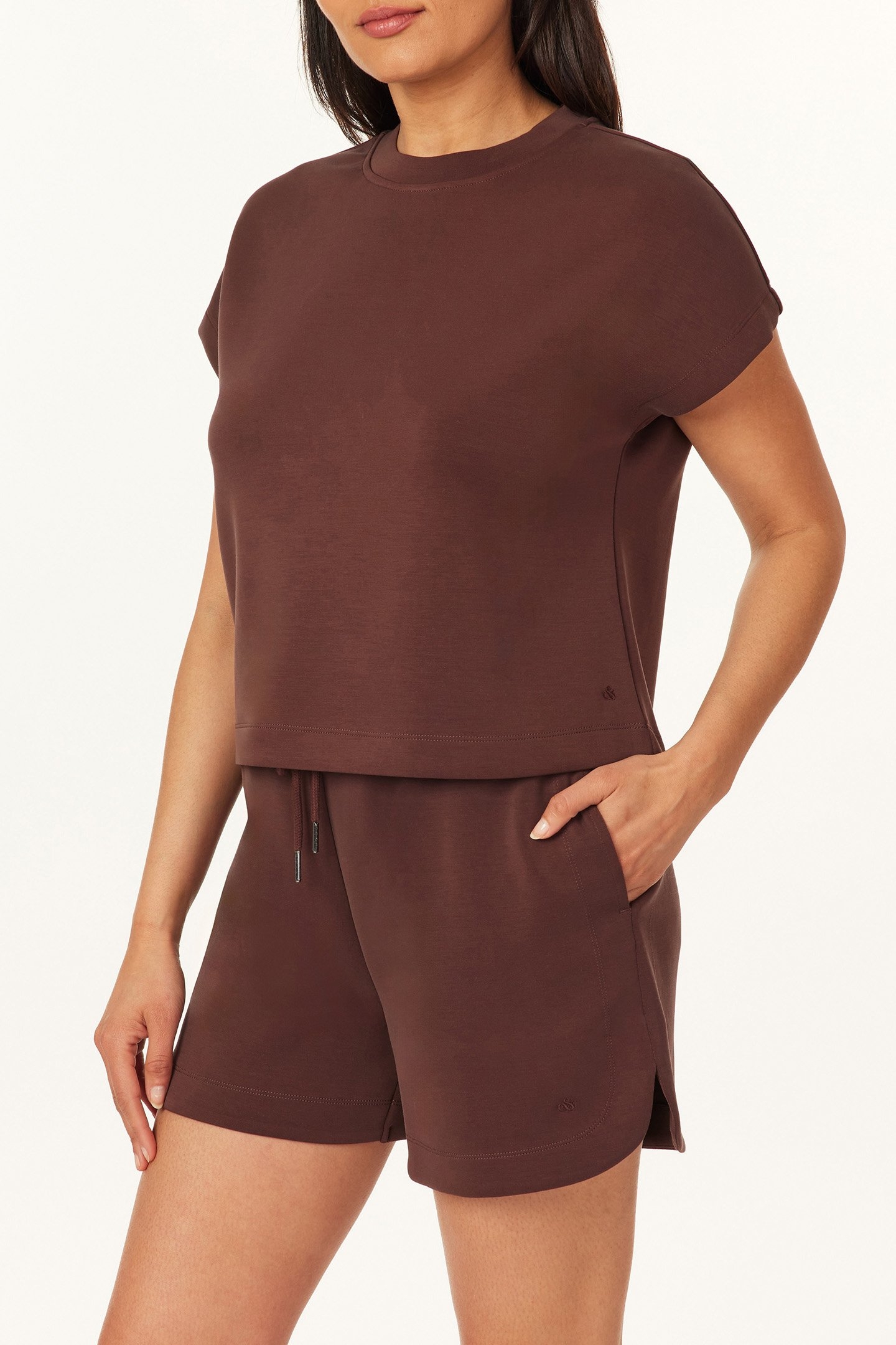 CURVED SLEEVE TEE PUCE 6