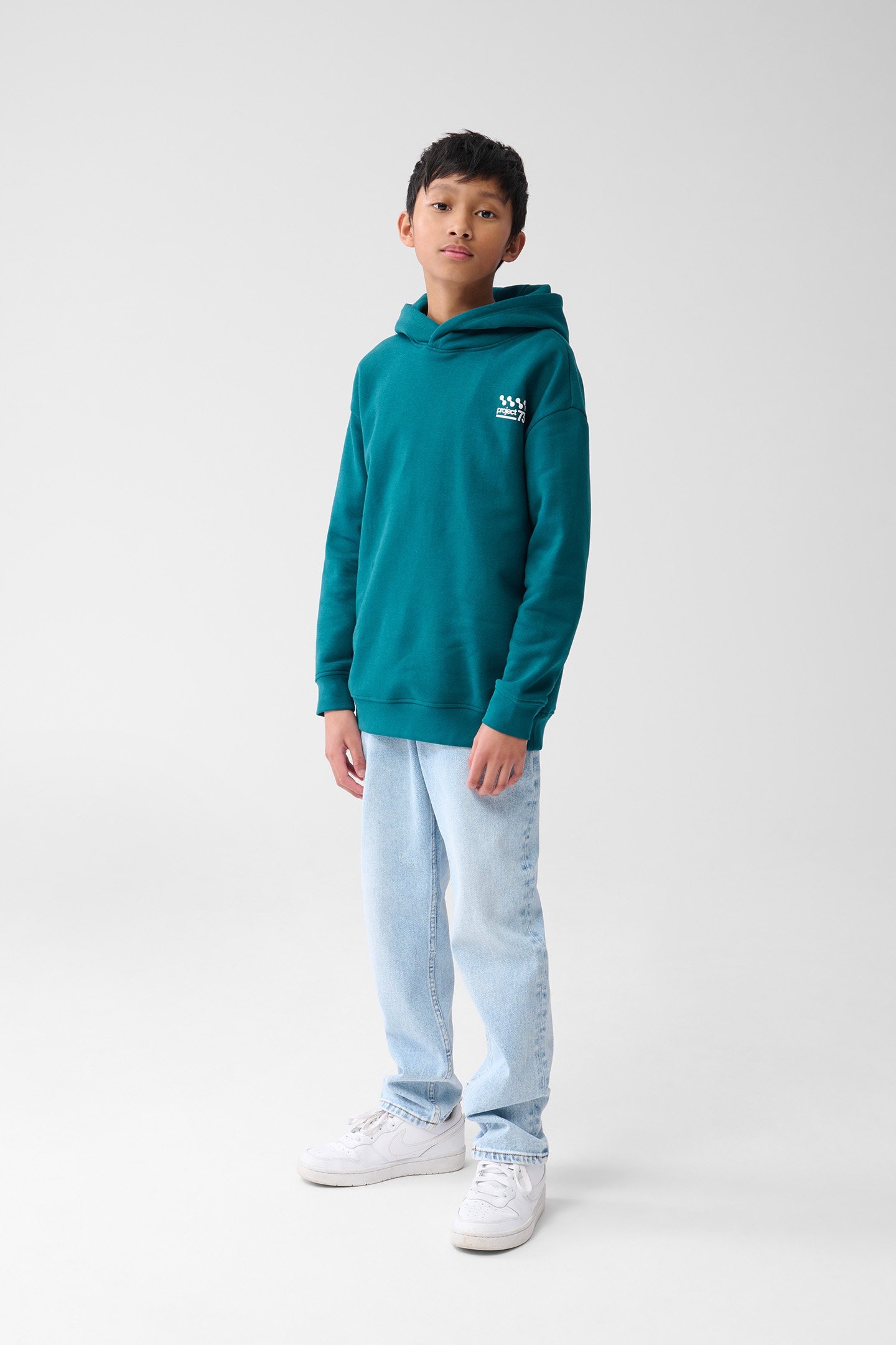 BOYS BBA-SBMINIMAL HOODIE DARKGREEN 2