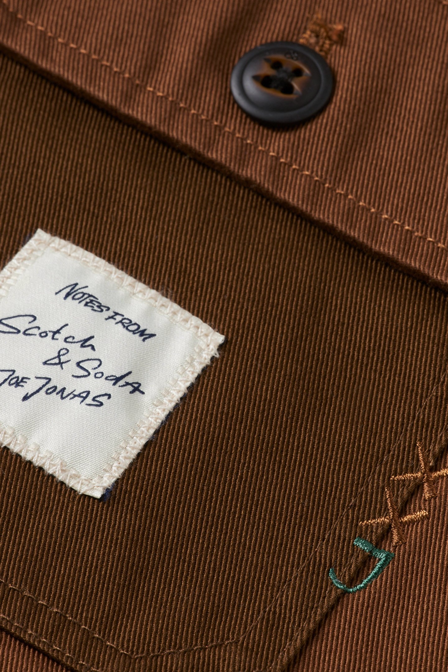 JOE JONAS X SCOTCH SODA TWILL WORKER JACKET BISON 8