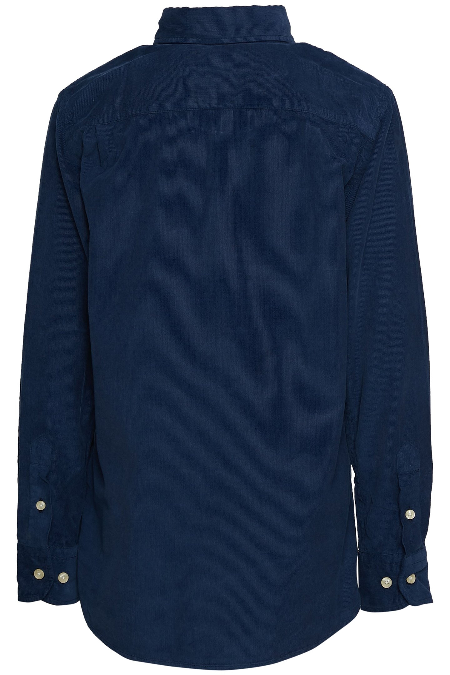 CUSTOM FIT WALLSTREET VELVET SHIRT IN BLUE 2