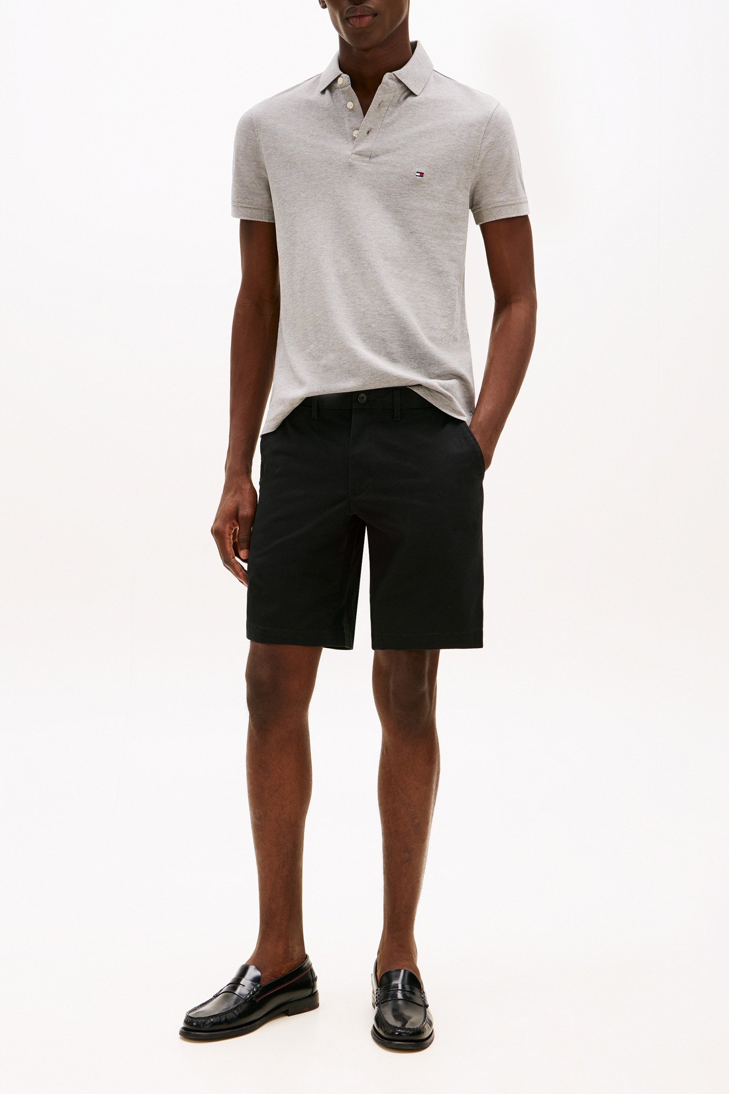 1985 SLIM FIT POLO LIGHT GREY HEATHER 2