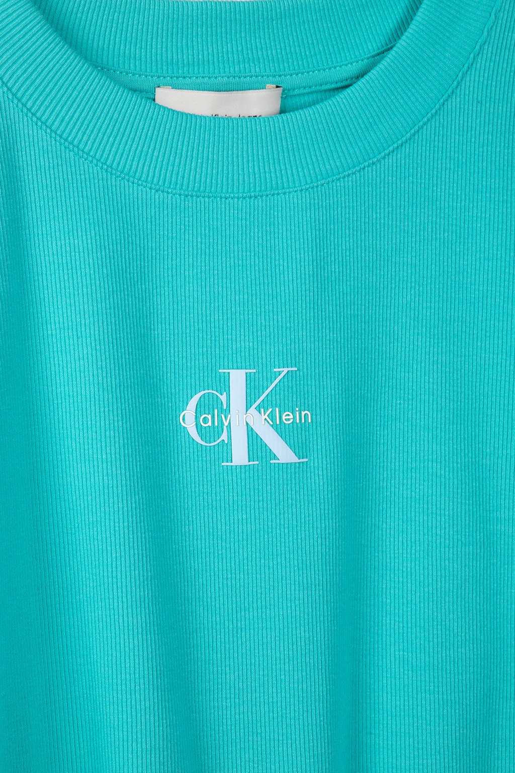 A-MONOGRAM BABY TEE SLIM FIT TURQUOISE INFUSION 4