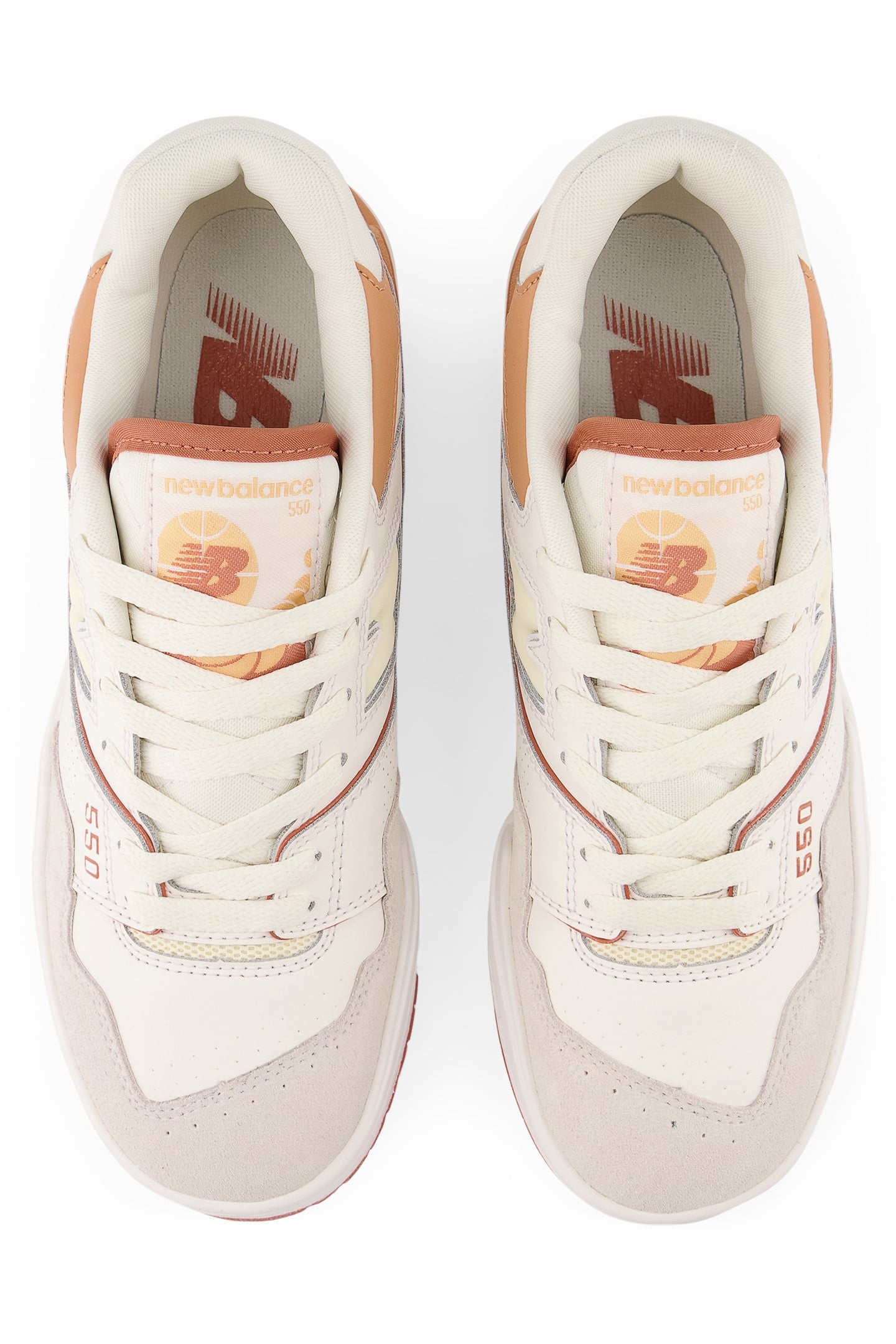 BBW550WA SNEAKERS IN WHITE AND APRICOT 3